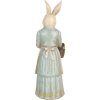 Clayre & Eef Lapin déco Polyrésine Beige Bleu 23x17x46 cm Style vintage