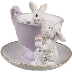 Clayre & Eef 6PR5177 Décoration Lapin Blanc...