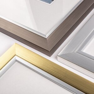 Walther Beyond cadre design 21x29,7 cm champagne-or bord argenté