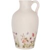 Clayre & Eef Pot décoratif style campagnard Beige Rose Ø 30 cm Hauteur 50 cm