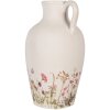 Clayre & Eef Pot décoratif style campagnard Beige Rose Ø 30 cm Hauteur 50 cm