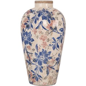 Clayre & Eef 6CE1935S Vase style campagnard Beige...