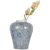Clayre & Eef 6CE2084 Vase Céramique Bleu-Vert Ø 21 cm Hauteur 26 cm