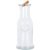 Clayre & Eef Bouteille décorative avec couvercle en liège Ø 9x21 cm Transparent