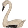 Clayre & Eef Cygnes déco Set 2 figures Style antique Beige Noir