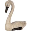 Clayre & Eef Cygnes déco Set 2 figures Style antique Beige Noir