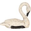 Clayre & Eef Cygnes déco Set 2 figures Style antique Beige Noir