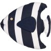 Clayre & Eef Coussin décoratif Poisson Design Maritime Blanc Bleu 40x45 cm