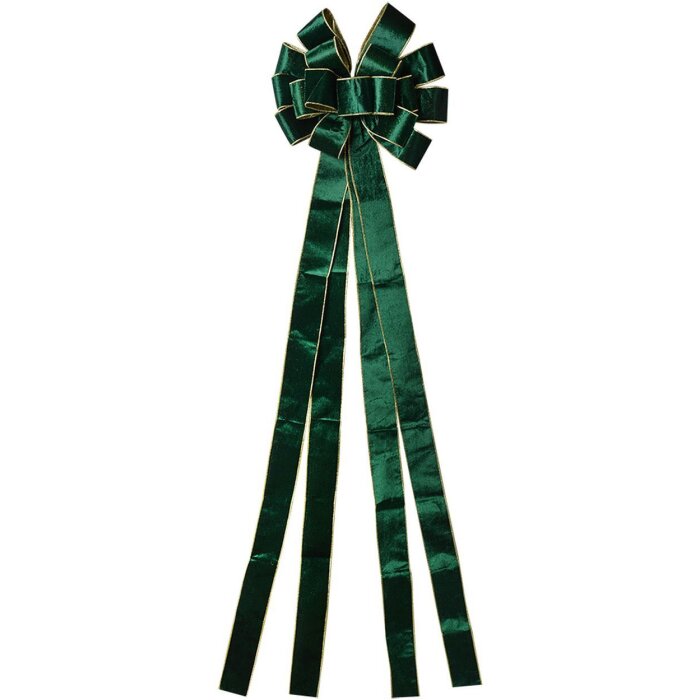 Clayre & Eef 65975GR Noeud décoratif 33x135 cm vert or