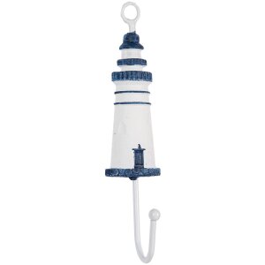 Clayre & Eef 66070BL Crochet mural phare métal...
