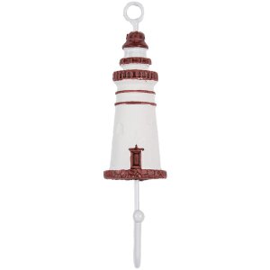 Clayre & Eef 66070R Crochet mural phare bois...