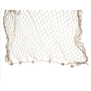 Clayre & Eef 66072 Décoration Filet de pêche Beige 200x400 cm style rustique