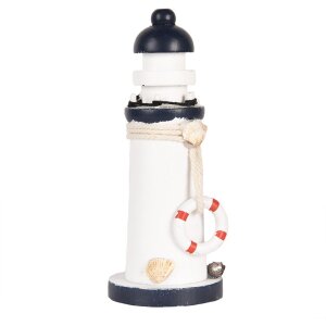 Clayre & Eef Phare Déco Blanc Bleu MDF...