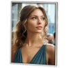 Cadre photo ZEP 120S22 argent brillant 13x18 cm métal verre clair dos velours
