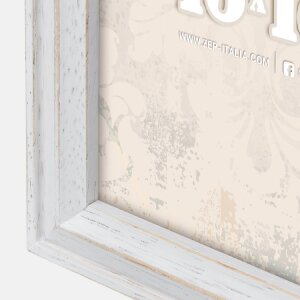 ZEP Galerie de photos Rosel Cadre en bois blanc pour 2 photos 13x18 cm Design vintage