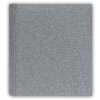 ZEP Album photo autocollant Siviglia gris 27x32 cm Cahier à anneaux couverture lin
