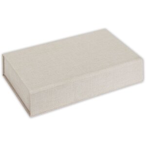 Boîte à photos USB ZEP Lodi Beige Toile 23x12,5x5 cm sans clé USB