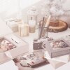 Boîte à photos USB ZEP Lodi Beige Toile 23x12,5x5 cm sans clé USB