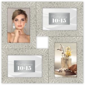ZEP Orion Cadre photo collage argent 4 photos 10x15 cm