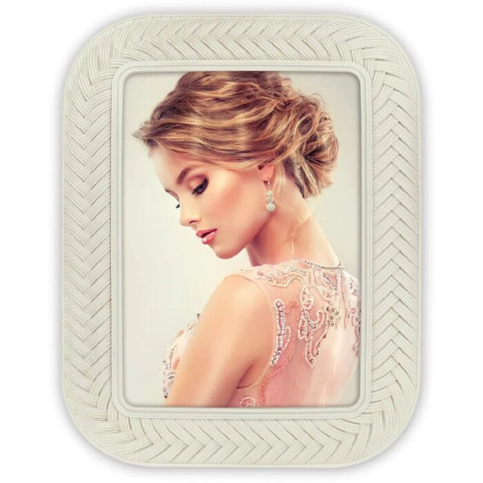 Cadre photo ZEP polyrésine Ryes 15x20 cm blanc