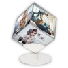 ZEP Cube acrylique à 6 faces Steven 8,5x8,5 cm avec socle métallique pivotant