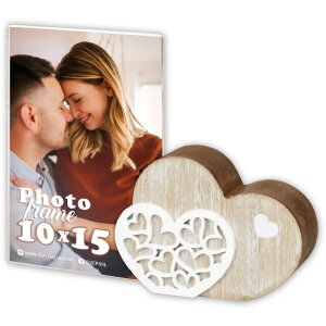 Cadre photo ZEP acrylique et bois Gioia 10x15 cm