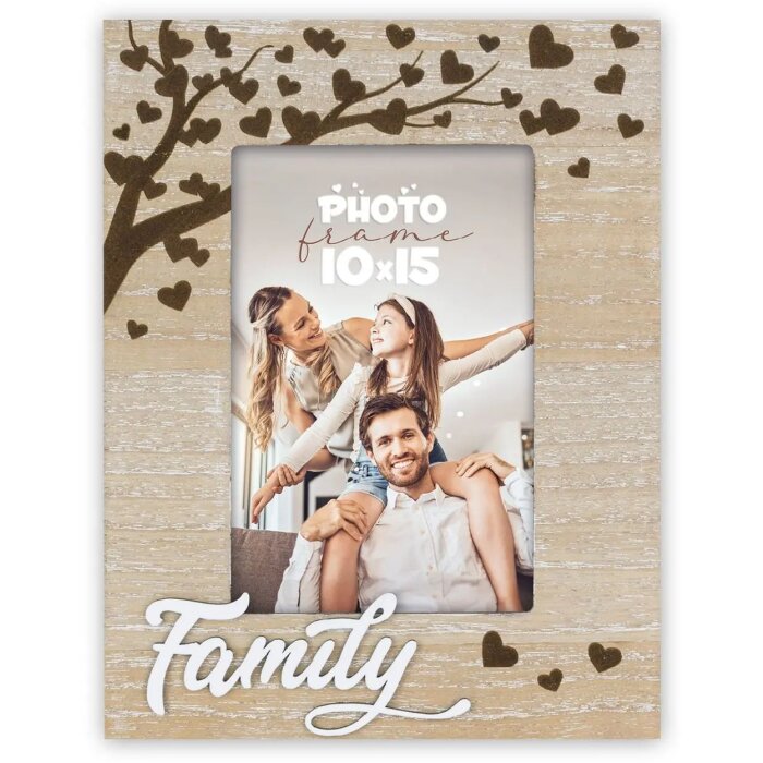 Cadre photo en bois ZEP Vittoria Vertical 10x15 cm