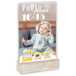 Cadre photo ZEP acrylique et bois Daniele Vertical 10x15...