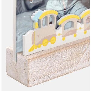 Cadre photo ZEP acrylique et bois Daniele Vertical 10x15 cm déco train