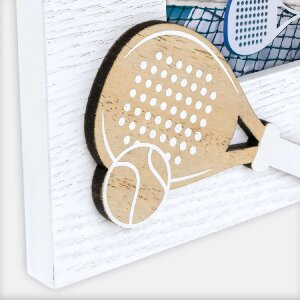 Cadre photo en bois ZEP Navarro 10x15 cm blanc Padel Design