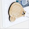 Cadre photo en bois ZEP Navarro 10x15 cm blanc Padel Design
