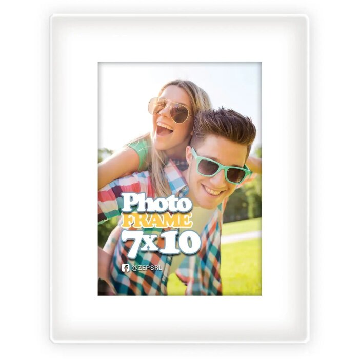 Cadre magnétique acrylique ZEP 7x10 cm blanc
