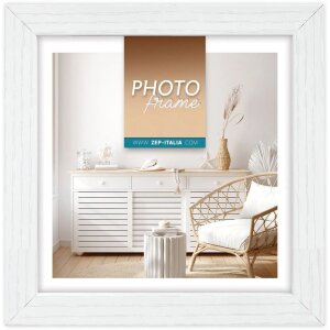 Cadre photo en bois ZEP Vivan 30x30 cm blanc