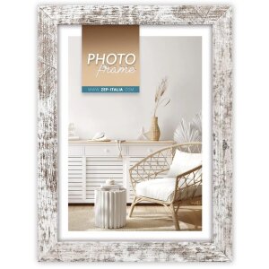 ZEP cadre photo en bois Vivan 30x45 cm bois blanchi