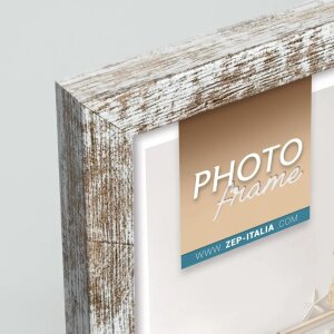 ZEP cadre photo en bois Vivan 30x45 cm bois blanchi