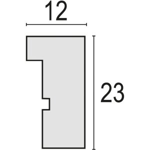 Cadre photo en bois ZEP Malmo Marron 30x30 cm avec passe-partout 20x20 cm