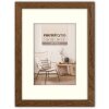 Cadre photo en bois ZEP Malmo Marron 10x15 cm avec passe-partout 7x10 cm