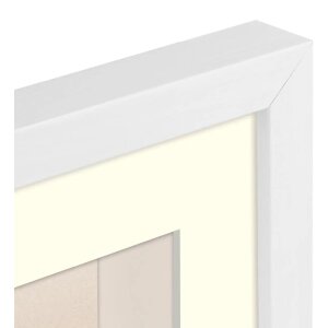 Cadre photo en bois ZEP Malmo blanc 10x15 cm avec passe-partout 7x10 cm