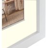 Cadre photo en bois ZEP Malmo blanc 10x15 cm avec passe-partout 7x10 cm