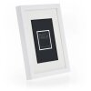 Cadre photo en bois ZEP Malmo blanc 10x15 cm avec passe-partout 7x10 cm