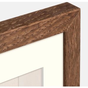 Cadre photo en bois ZEP Malmo Marron 40x50 cm avec passe-partout 30x40 cm