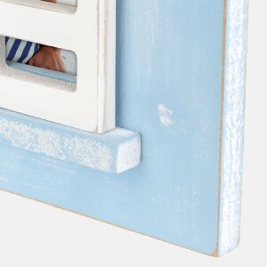 Cadre photo en bois ZEP Procida bleu 10x15 cm avec volets
