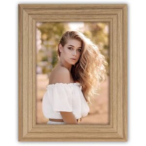 Cadre photo en bois ZEP Valencia Marron 15x20 cm