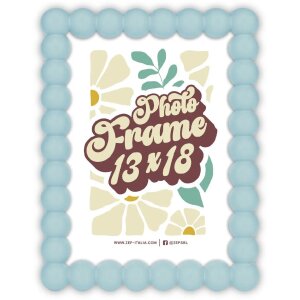 Cadre photo en bois ZEP Pop bleu 10x15 cm