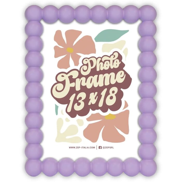 Cadre photo en bois ZEP Pop Violet 10x15 cm