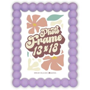 Cadre photo en bois ZEP Pop Violet 15x20 cm