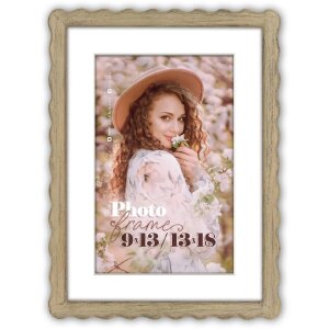 Cadre photo en bois ZEP Lione Nature 13x18 cm avec...