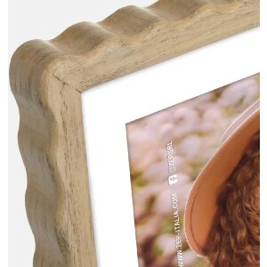 ZEP cadre photo en bois Lione nature 15x20 cm avec passe-partout 10x15 cm