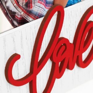 Cadre photo en bois ZEP Gianna rouge 10x15 cm