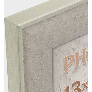 ZEP Colmar Cadre photo Gris 13x18 cm imitation bois verre véritable